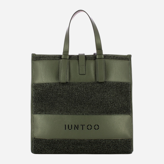 Сумка жіноча середня IUNTOO 115001-GRIGIO+TEDDY-GRIGIO Сіра (800070310036) - зображення 1