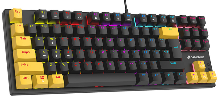 Комплект дротовий Tracer GameZone Hornet87 USB Black-Yellow (TRAKLA47396) - зображення 3