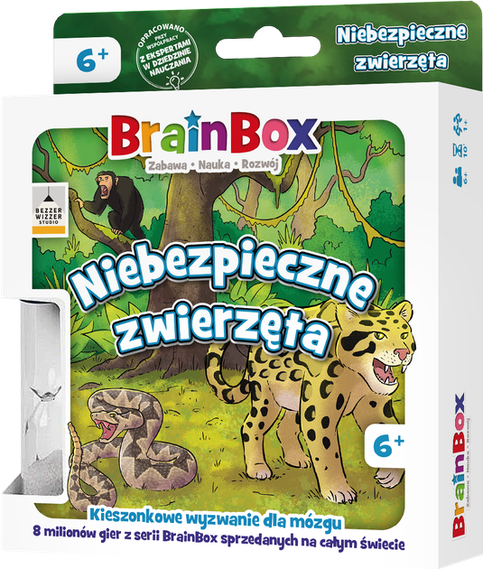 Gra planszowa Rebel BrainBox: Pocket  Niebezpieczne zwierzęta (5902650619982) - obraz 1