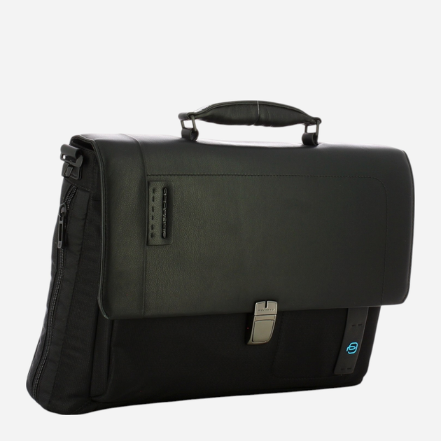 Сумка портфель чоловіча Piquadro CA3111P16/CHEVN Чорна (800070067111) - зображення 4