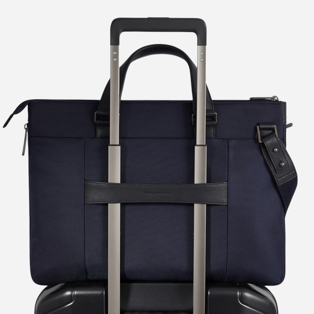 Torba aktówka męska duża Piquadro CA4021BR2/BLU Ciemnogranatowa (800070320632) - obraz 5