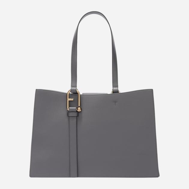 Сумка шопер жіноча з натуральної шкіри Furla Nuvola L WB01371BX20452269S1007 Сіра (800070331321) - зображення 1