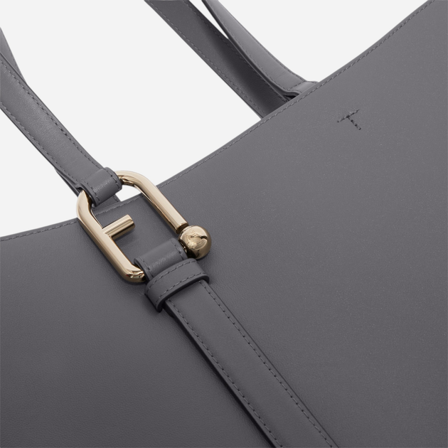 Сумка шопер жіноча з натуральної шкіри Furla Nuvola L WB01371BX20452269S1007 Сіра (800070331321) - зображення 6
