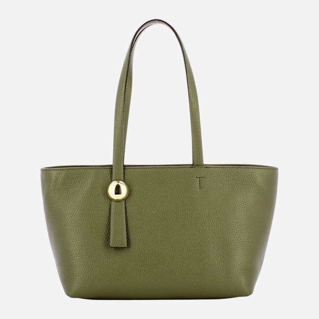 Torba shopper damska skórzana Furla Sfera M WB01384HSF0002810S1007 Zielona (800070325761) - obraz 2