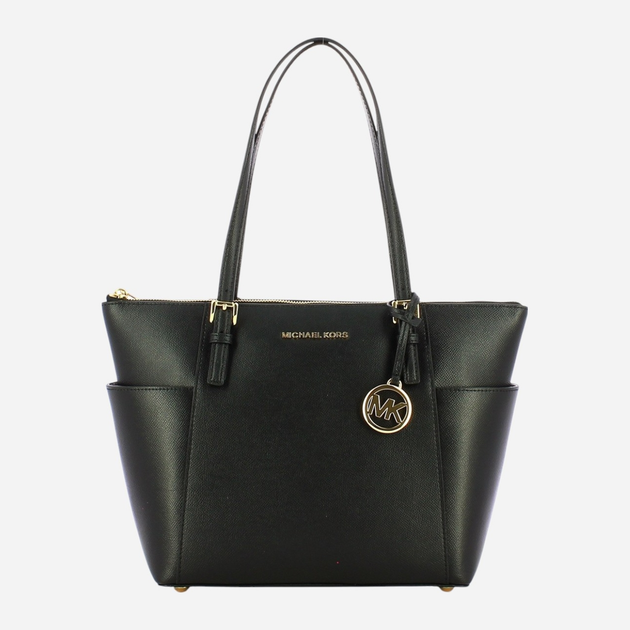 Сумка шопер жіноча з натуральної шкіри Michael Kors 30F2GTTT8L-001 Чорна (800070270927) - зображення 1