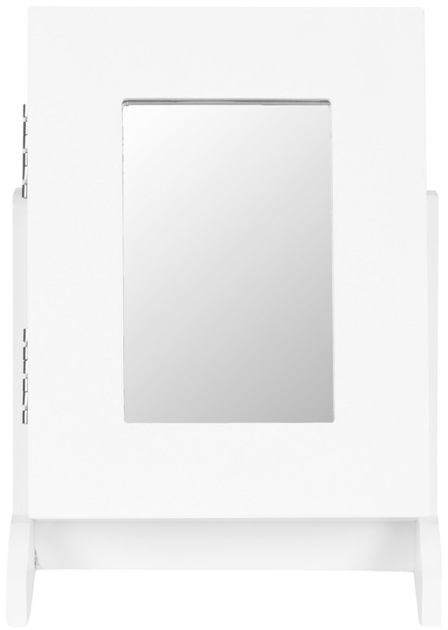 Szkatułka na biżuterię z lusterkiem ModernHome by Multistore biała (FH-JC0120) - obraz 2