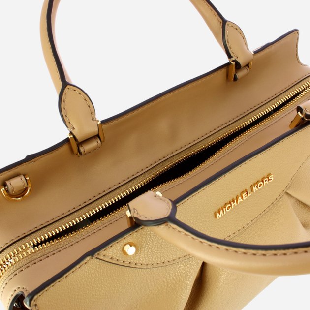 Сумка шопер жіноча з натуральної шкіри Michael Kors 30F3G6ES2L-222 Бежева (800070307998) - зображення 5