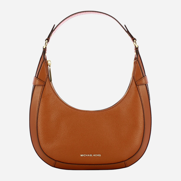 Сумка хобо жіноча з натуральної шкіри середня Michael Kors Preston 30S4G0PL5L-230 Коричнева (800070326556) - зображення 1
