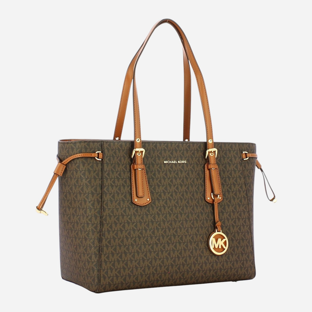 Torba shopper damska duża Michael Kors Voyager 30F8GV6T2B-200 Brązowa (800070270929) - obraz 3