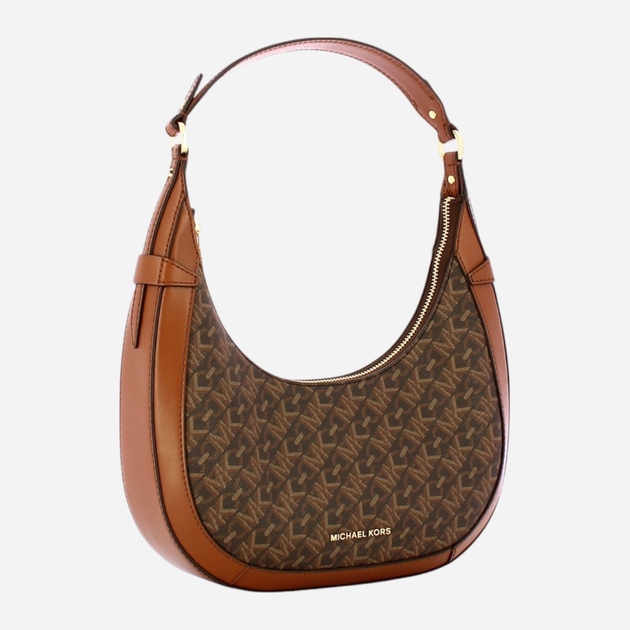 Torebka hobo damska Michael Kors Preston 30S4G0PL5I-227 Brązowa (800070320046) - obraz 3