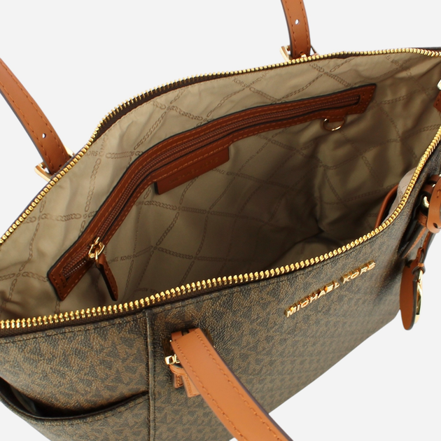 Torba shopper damska duża Michael Kors 30S0GTTT1B-252 Brązowa (800070263177) - obraz 4