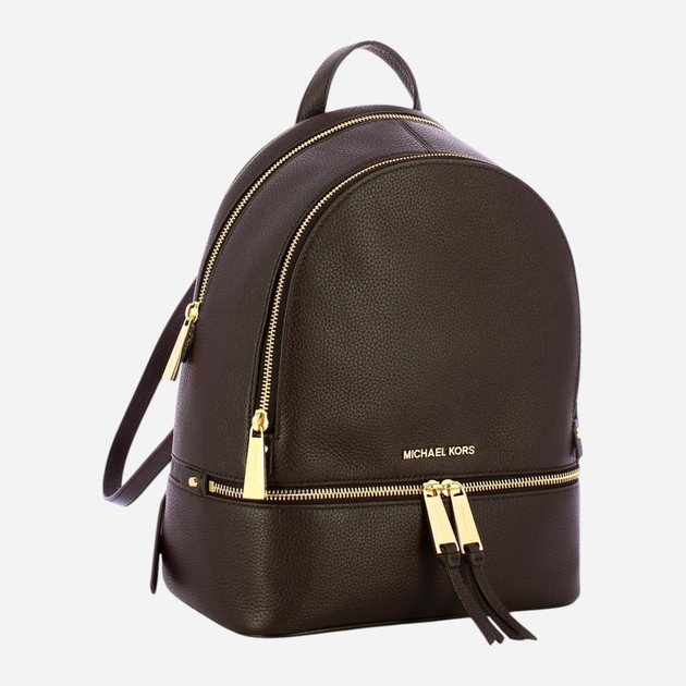 Рюкзак жіночий з натуральної шкіри 11 л Michael Kors Rhea 30S5GEZB1L-251 Коричневий (800070331827) - зображення 3