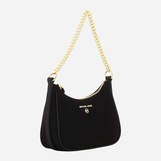 Сумка багет жіноча маленька Michael Kors 32H1GT9C1C-001 Чорна (800070270940) - зображення 3