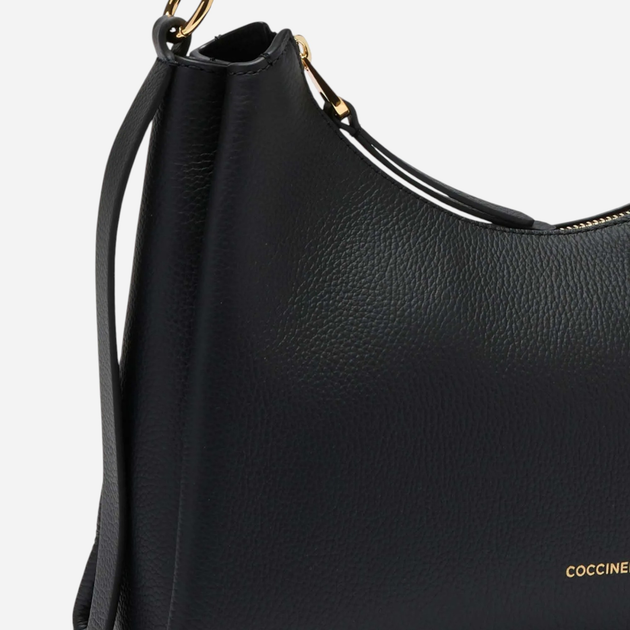 Torba damska skórzana Coccinelle Boheme E1M50130301-374 Czarna (800070338302) - obraz 3