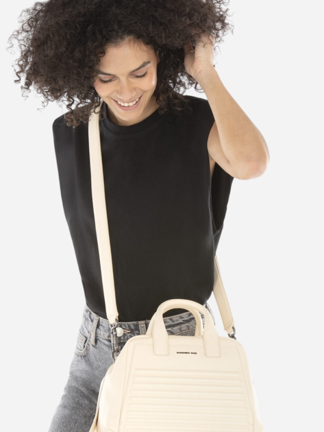 Torba damska skórzana Mandarina Duck I-Con P10JDT01-28H Beżowa (800070307301) - obraz 2