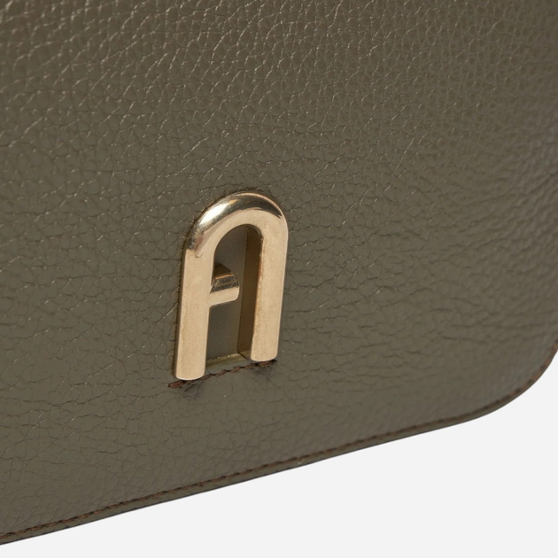 Torebka crossbody damska mała ze skóry naturalnej Furla WB00667BX01762810S9035 Zielona - obraz 4