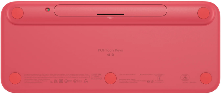 Клавіатура бездротова Logitech POP Icon Keys Wireless Rose-White (920-013073) - зображення 5