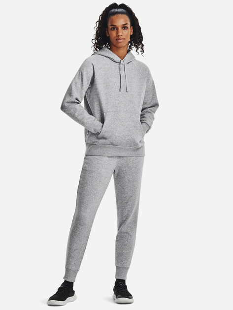 Худі тепле жіноче Under Armour UA Rival Fleece Hoodie 1379500-013 M Сіре (196883862146) - зображення 3
