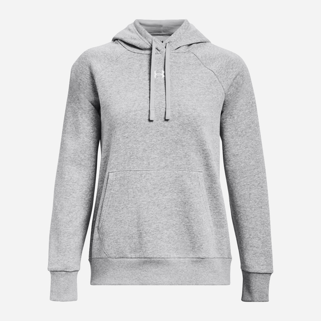 Худі тепле жіноче Under Armour UA Rival Fleece Hoodie 1379500-013 L Сіре (196883862191) - зображення 5
