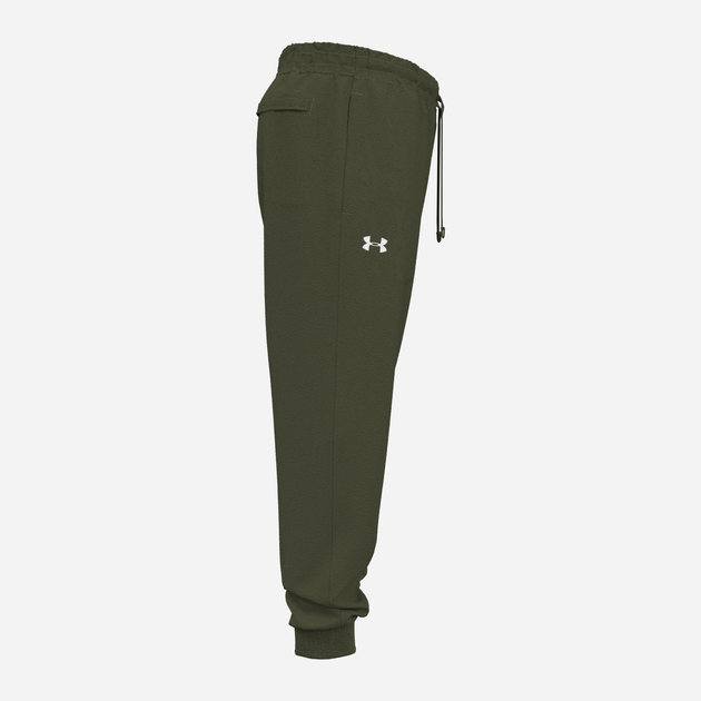 Спортивні штани утеплені чоловічі Under Armour UA Rival Fleece Joggers 1379774-390 M Хакі (196884175313) - зображення 8