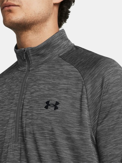 Спортивна кофта чоловіча Under Armour UA Tech Textured 1/2 Zip 1382797-025 L Сіра (196885586989) - зображення 3