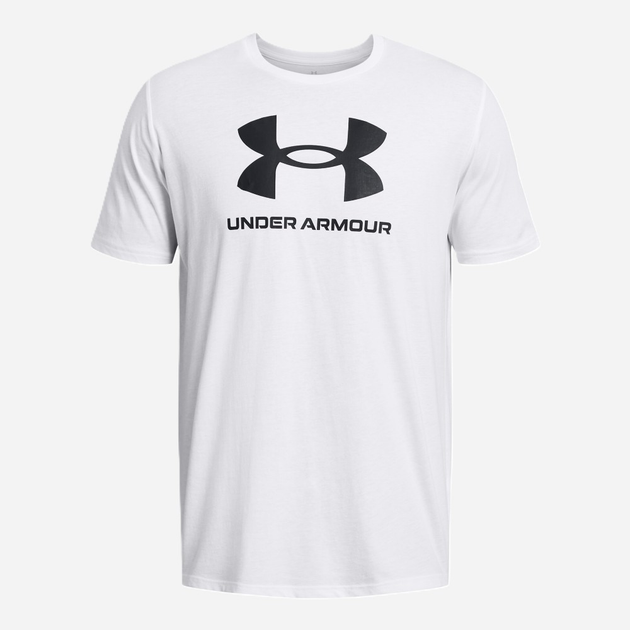 Koszulka męska Under Armour UA Sportstyle Logo Update SS 1382911-100 M Biała (196885638282) - obraz 3