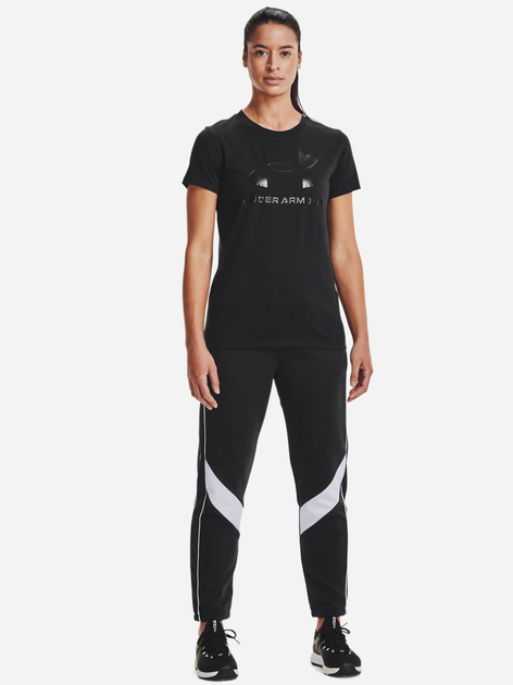 Koszulka damska Under Armour UA Rival Logo SS UAR-1356305002 M Czarna (194513888818) - obraz 3