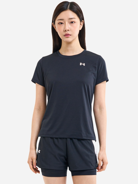 Футболка спортивна жіноча Under Armour Tech SSC - Solid 1384231-001 M Чорна (196885359194) - зображення 3