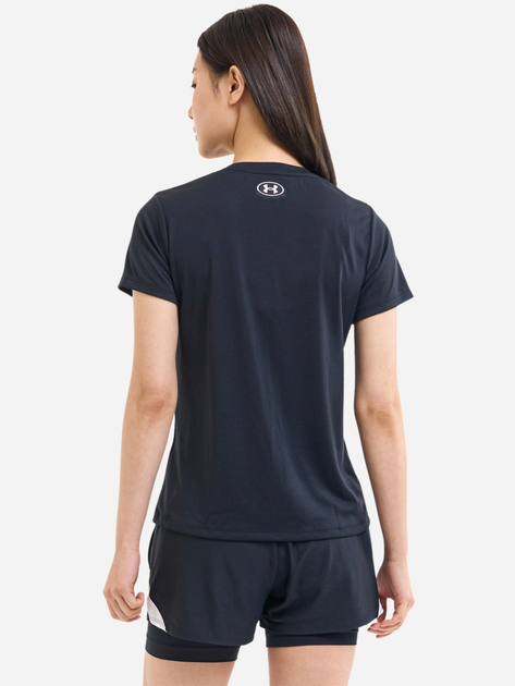 Футболка спортивна жіноча Under Armour Tech SSC - Solid 1384231-001 M Чорна (196885359194) - зображення 4