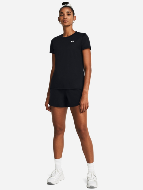 Футболка спортивна жіноча Under Armour Tech SSC - Solid 1384231-001 M Чорна (196885359194) - зображення 5