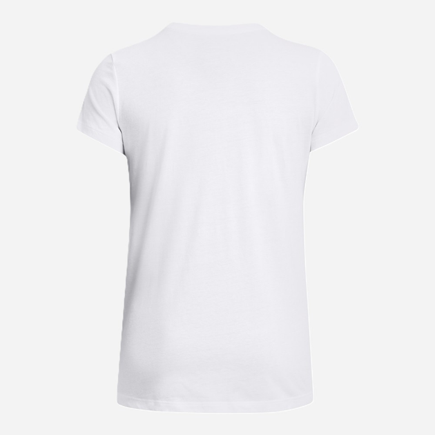 Футболка жіноча Under Armour UA Rival Logo SS 1356305-111 M Біла (196885457166) - зображення 3
