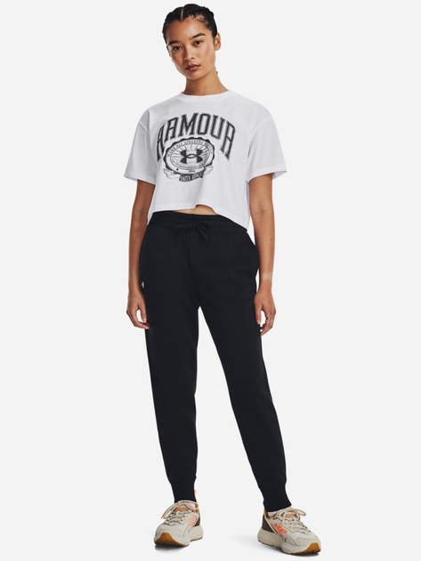 Spodnie dresowe damskie polarowe Under Armour UA Rival Fleece Jogger 1379438-001 L Czarne (196883841578) - obraz 3