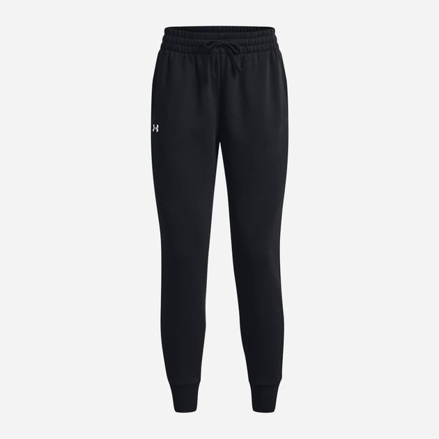 Спортивні штани на флісі жіночі Under Armour UA Rival Fleece Jogger 1379438-001 S Чорні (196883841448) - зображення 4