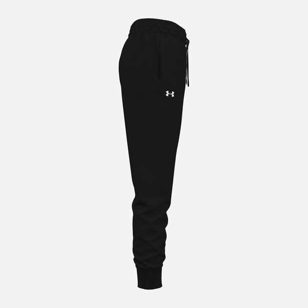 Спортивні штани на флісі жіночі Under Armour UA Rival Fleece Jogger 1379438-001 XS Чорні (196883841523) - зображення 7