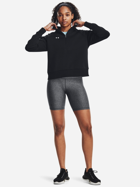 Bluza bez kaptura damska polarowa Under Armour UA Rival Fleece HZ 1379492-001 XS Czarna (196883841073) - obraz 3