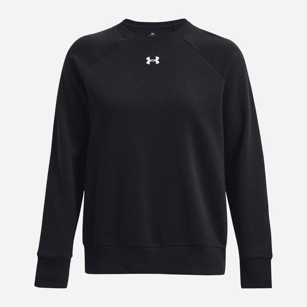 Bluza bez kaptura damska polarowa Under Armour UA Rival Fleece Crew 1379508-001 M Czarna (196883850211) - obraz 5
