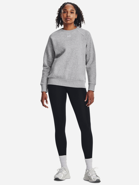 Світшот на флісі жіночий Under Armour UA Rival Fleece Crew 1379508-012 XS Сірий (196883851065) - зображення 3