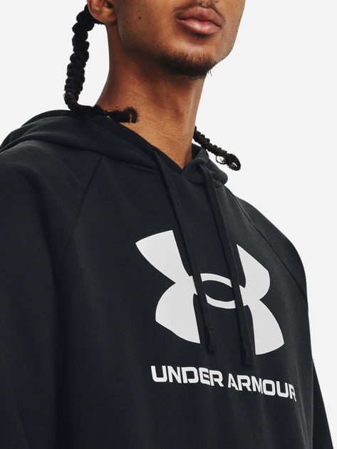 Bluza męska z kapturem ciepła Under Armour UA Rival Fleece Logo HD 1379758-001 XL Czarna (196884193294) - obraz 4