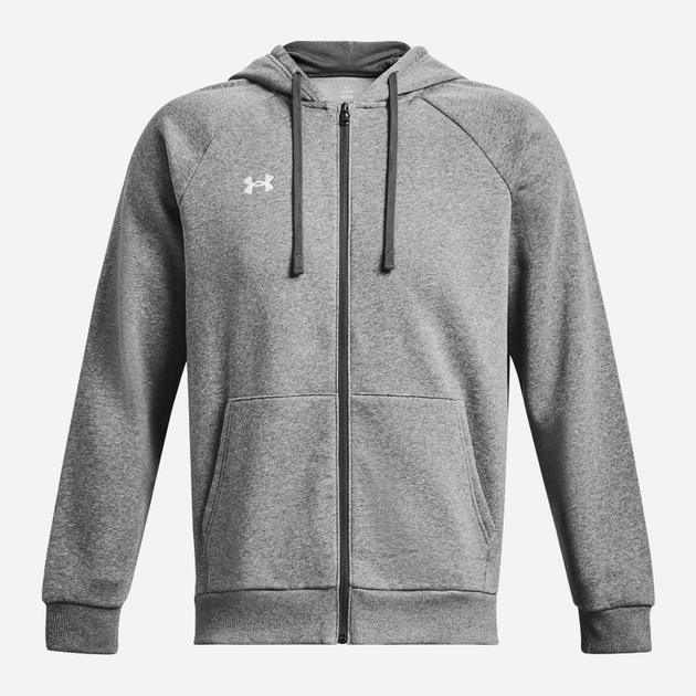 Bluza męska rozpinana streetwear polarowa Under Armour UA Rival Fleece FZ Hoodie 1379767-025 L Szara (196884795603) - obraz 5
