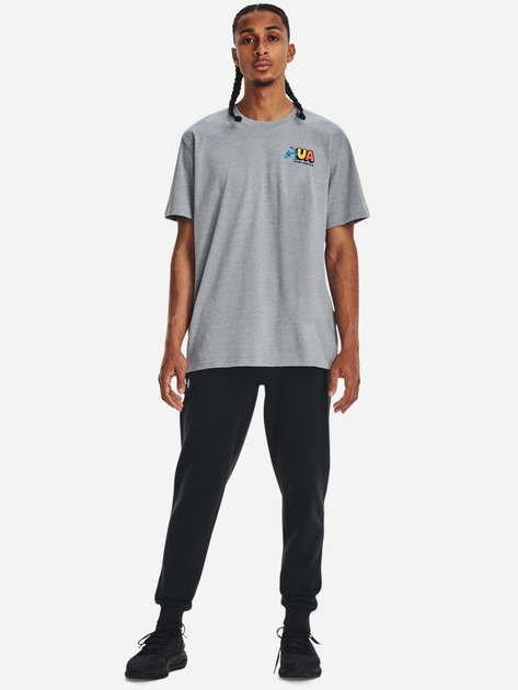 Спортивні штани утеплені чоловічі Under Armour UA Rival Fleece Joggers 1379774-001 M Чорні (196884202248) - зображення 3
