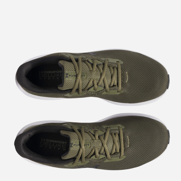 Чоловічі кросівки для бігу Under Armour UA Charged Pursuit 4 3028254-391 42.5 (9US) Хакі (197779340335) - зображення 4