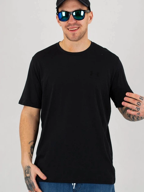 Футболка довга чоловіча Under Armour UA M Sportstyle LC SS UAR-1326799001 M Чорна (192007420650) - зображення 4