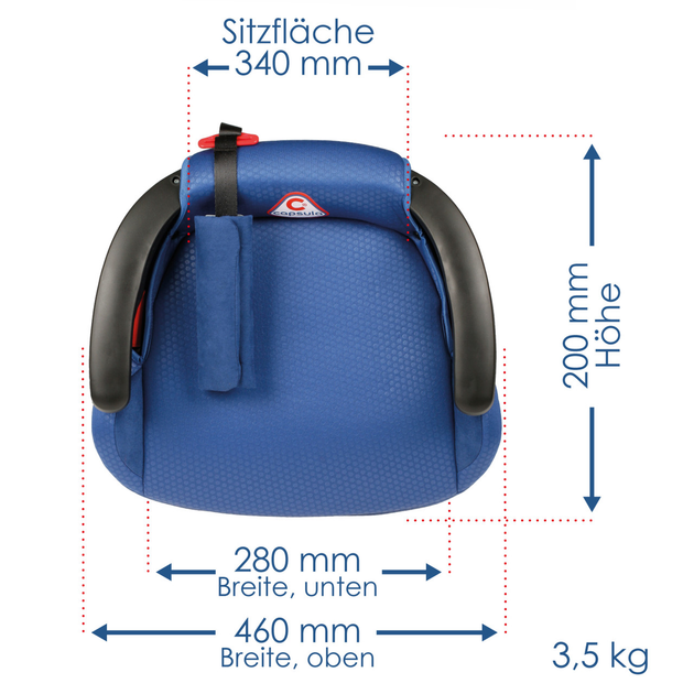 Детский бустер автокресло с ISOFIX Capsula JR5X (III) 773 140 синего цвета - изображение 5
