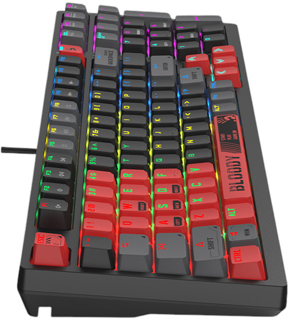 Клавіатура дротова A4Tech Bloody S98 Sports RGB BLMS Red Plus USB Black-Red (A4TKLA47388) - зображення 5