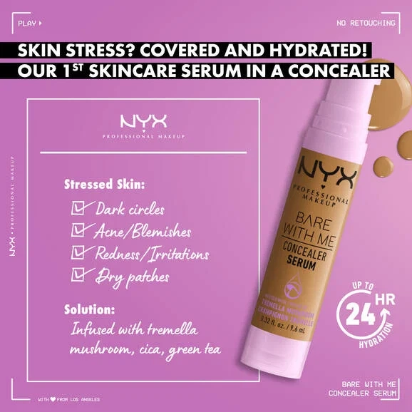 Консилер-сыворотка для лица NYX Professional Makeup Bare With Me 12 Rich 9.6 мл (0800897129873) - изображение 6