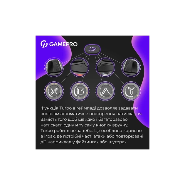 Геймпад GamePro GPX13T 2.4G/BT 5.1/USB/PC/iOS/Android RGB Transparent - изображение 10