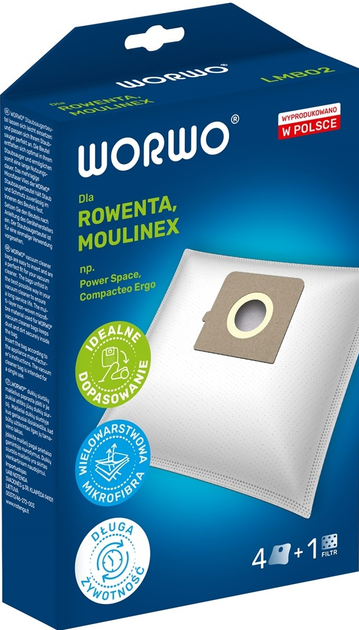 Набір мішків Worwo LG TB33 LMB02 /KPL4 (5901362005687) - зображення 1