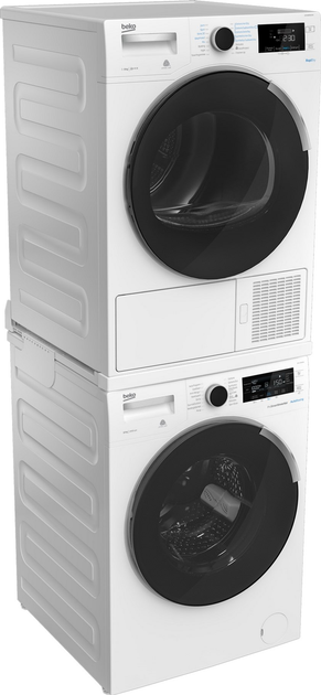 Стиральная машина узкая Beko BM3WFSU47235WPBB2 + Сушильная машина Beko BM3T47239WPBB2 + Соединительная планка Beko PSKS (комплект) - изображение 5