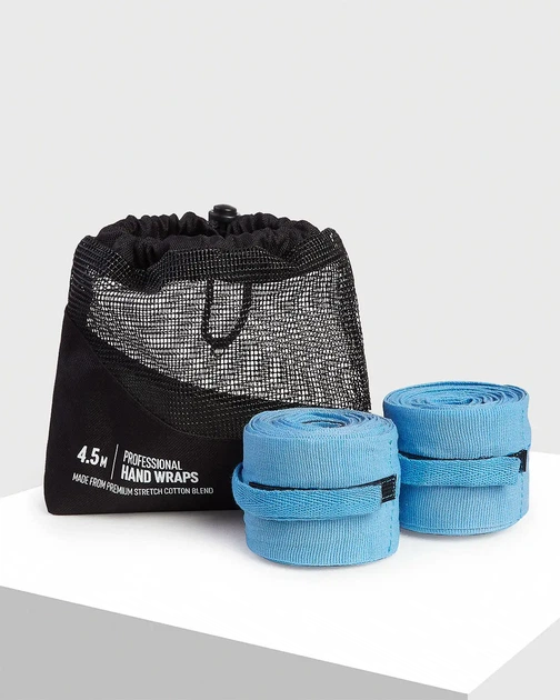 Бинти боксерські 4.5m BOXRAW Блакитні - изображение 3