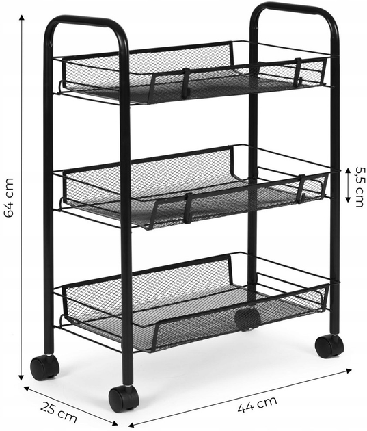 Regał mobliny ModernHome by Multistore z 3 półkami czarny (PJJKT0103-03) - obraz 5